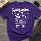 Bookworm Witch Society - Typography T-Shirt