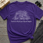 Careful or I'll put you in my next chapter - Flower Book T-Shirt