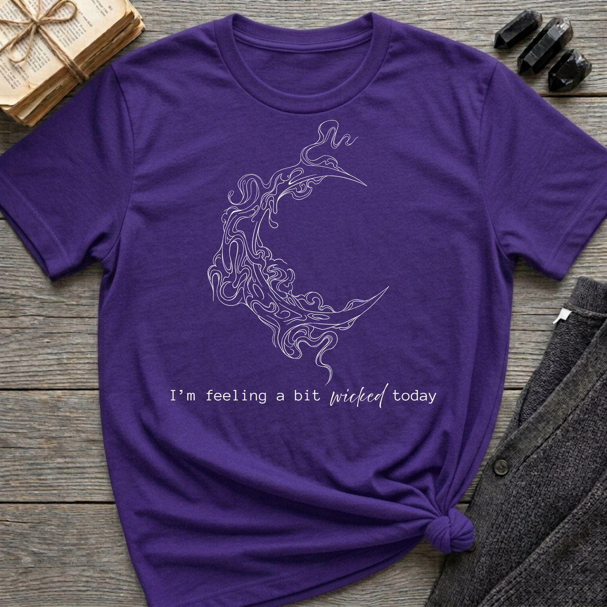 I'm feeling a bit wicked today - Moon T-Shirt