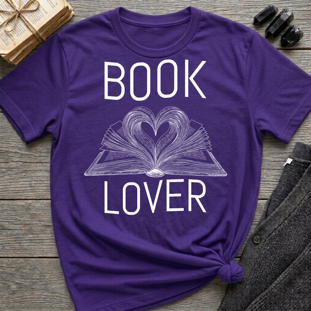 Book lover - Heart Book T-Shirt