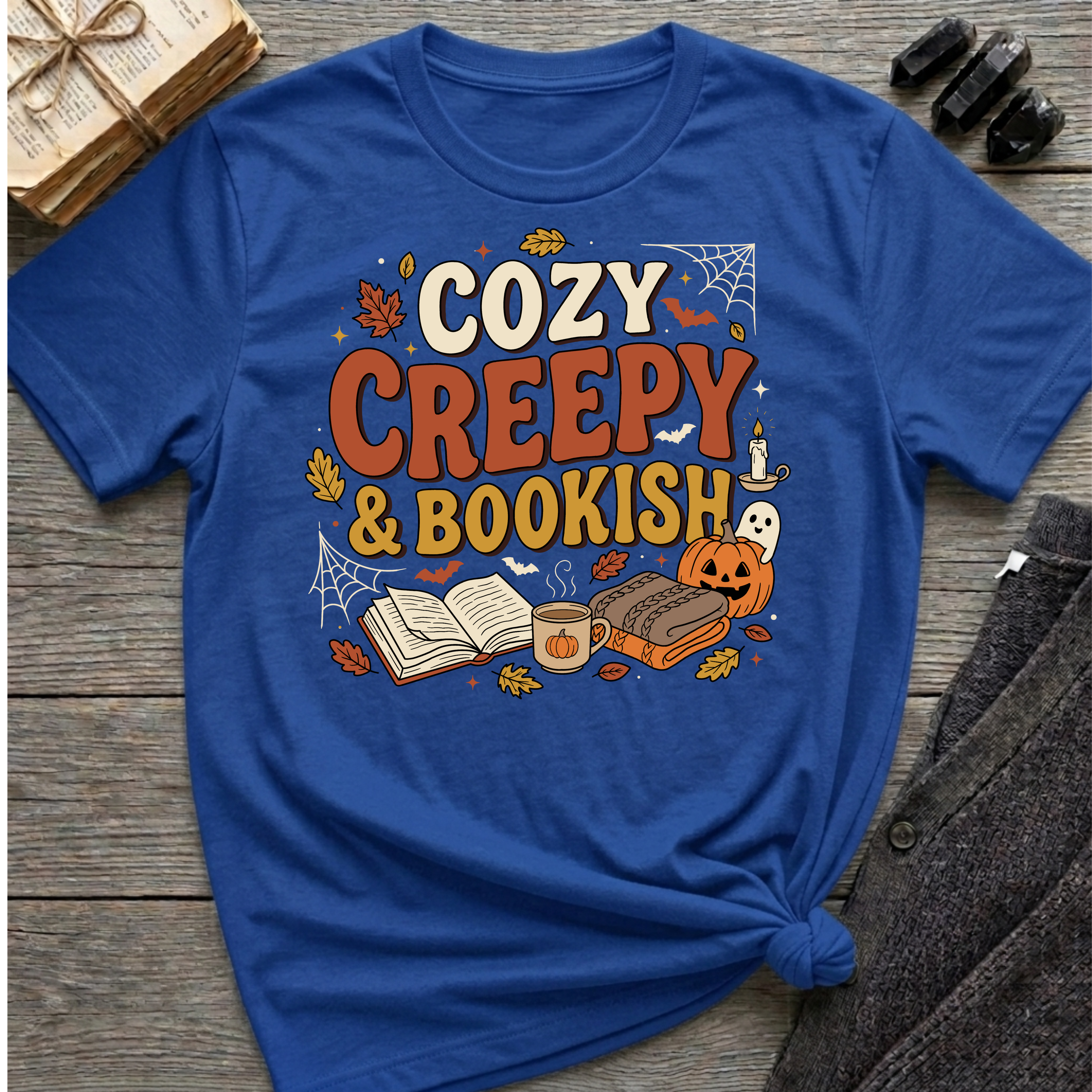 Cozy Creepy & Bookish - Graphic T-Shirt