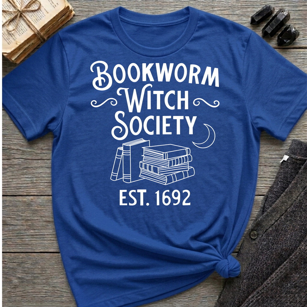 Bookworm Witch Society - Typography T-Shirt