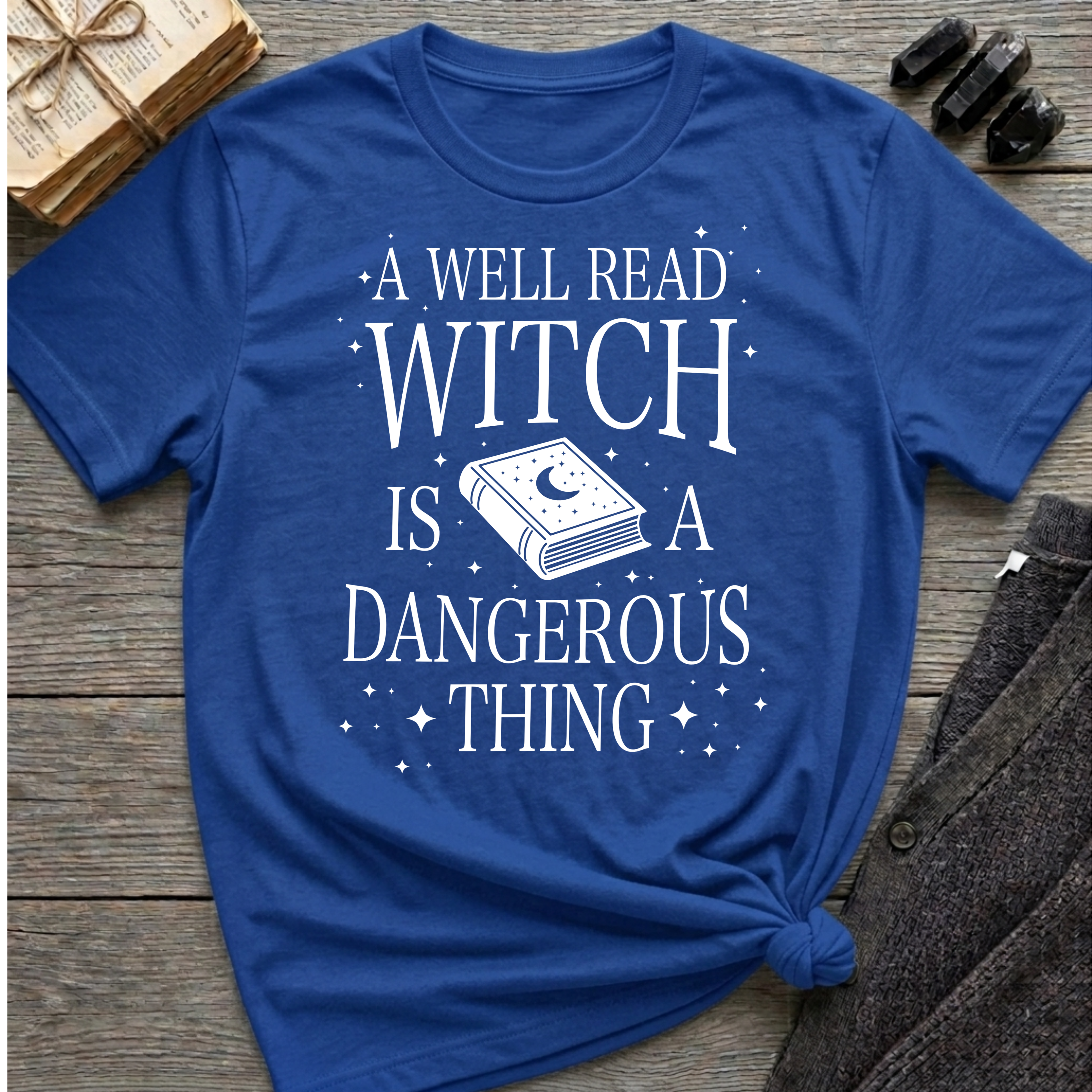 A Well Read Witch Is A Dangerous Thing - Typography T-Shirt