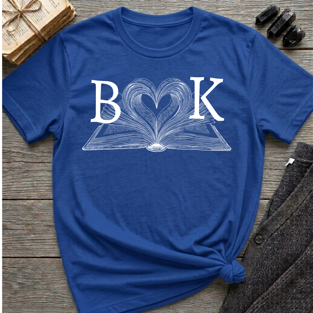 Book - Heart Book T-Shirt