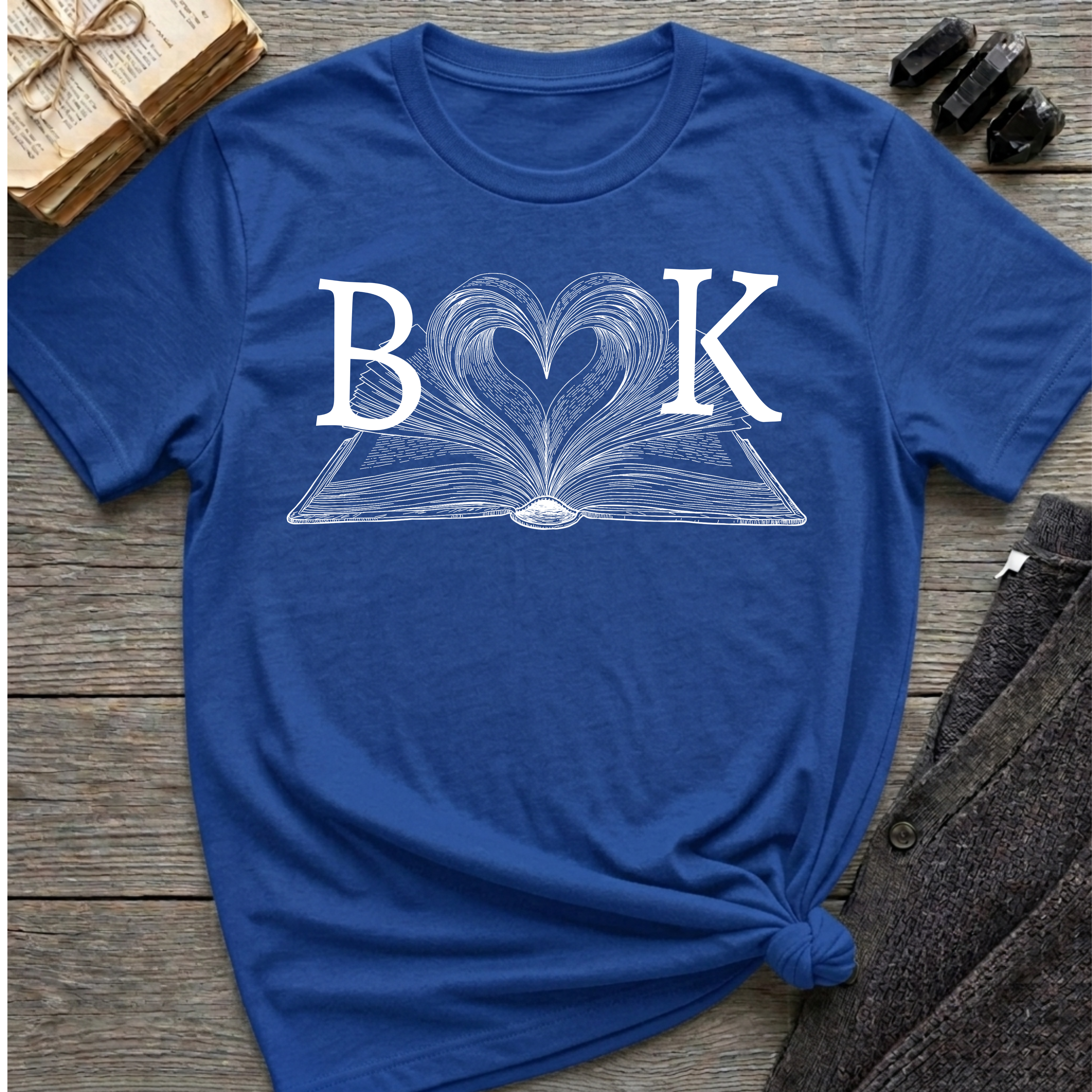 Book - Heart Book T-Shirt