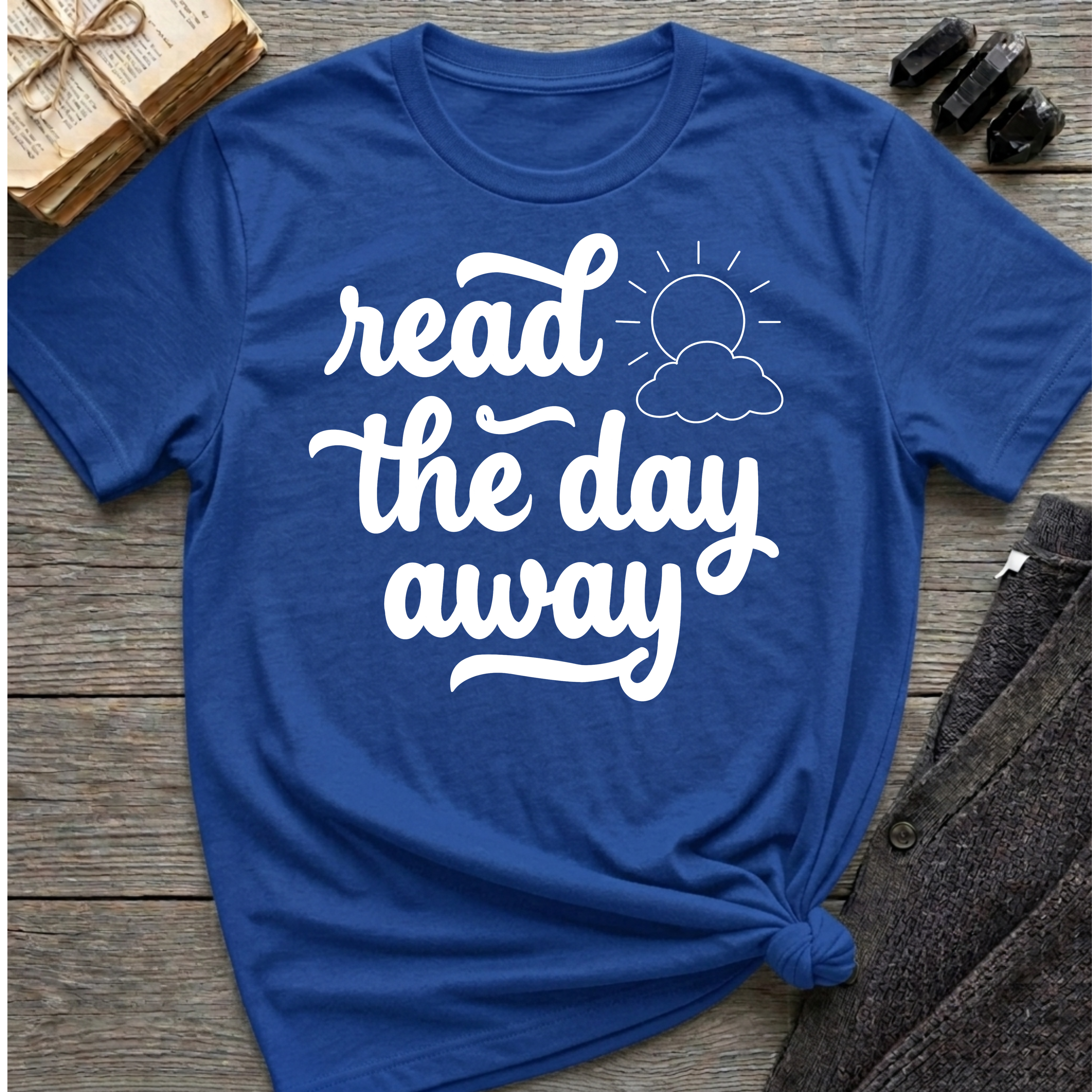 Read the Day Away - Typography T-Shirt