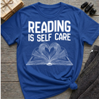 Reading is self care - Heart Book T-Shirt