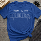 Death by TBR - Book shelf with plant T-Shirt