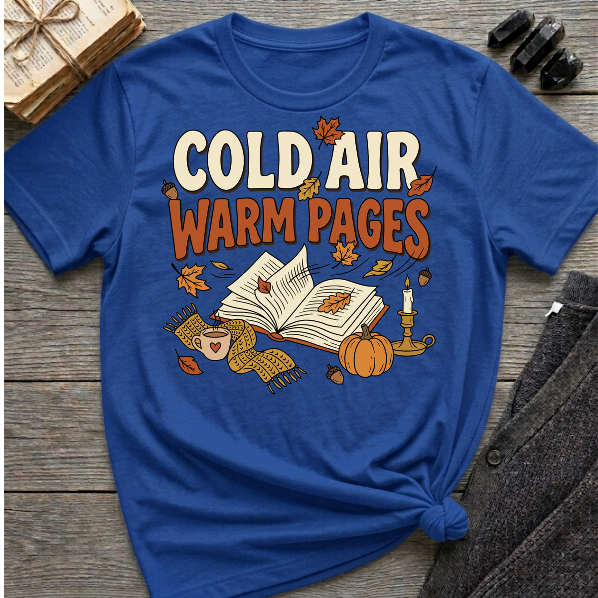 Cold Air, Warm Pages - Graphic T-Shirt