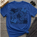 Books & Flowers Graphic T-Shirt