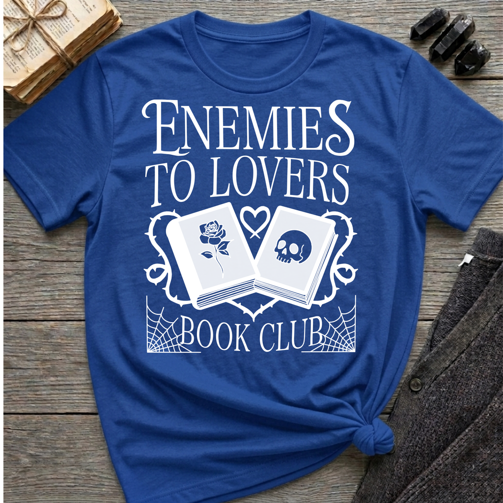 Enemies to lovers book club - Typography T-Shirt