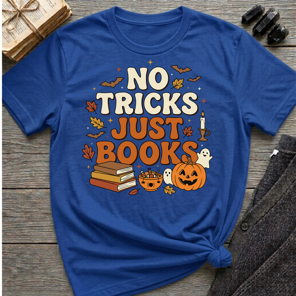 No Tricks Just Books - Graphic T-Shirt