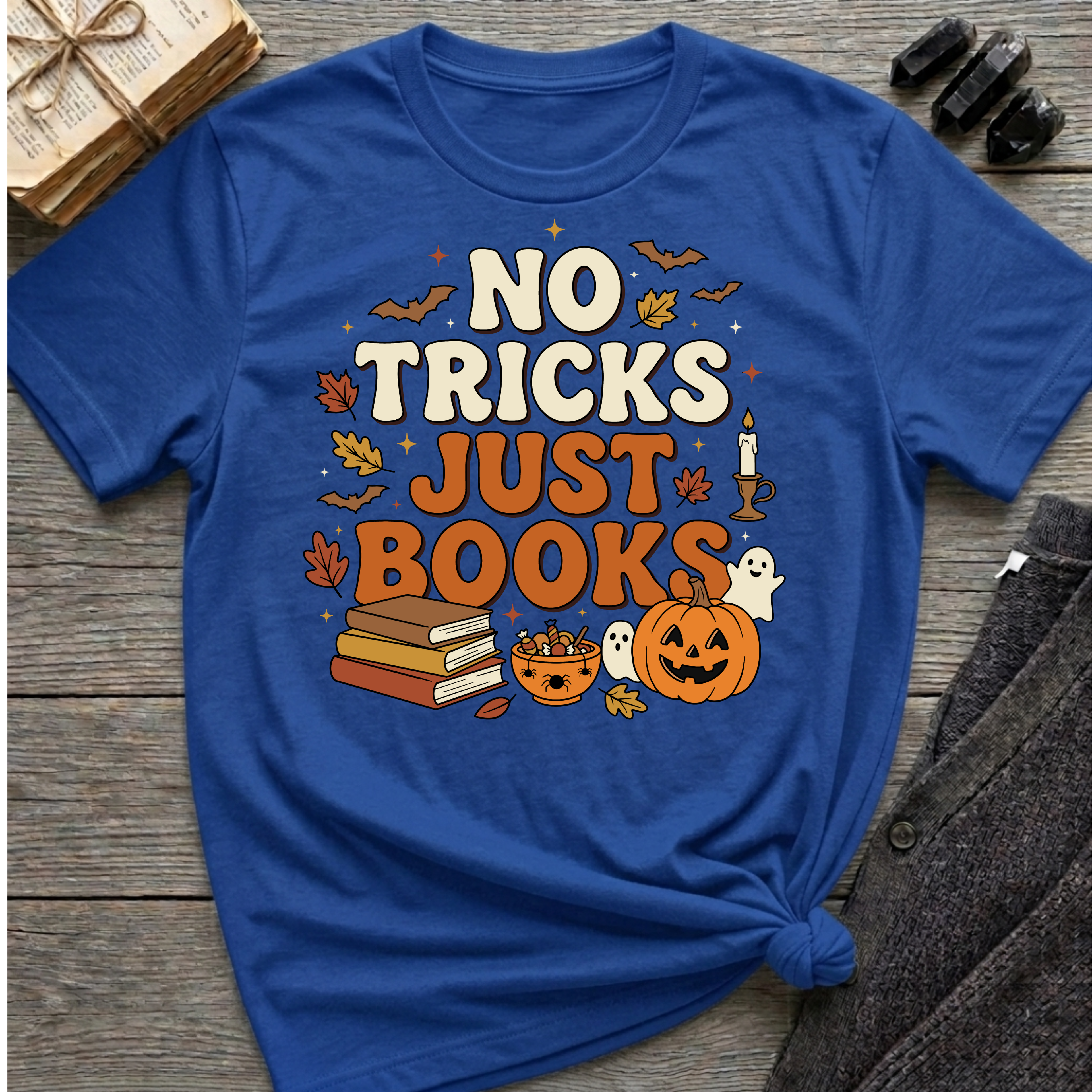 No Tricks Just Books - Graphic T-Shirt