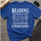 Reading between the cursed lines - Typography T-Shirt