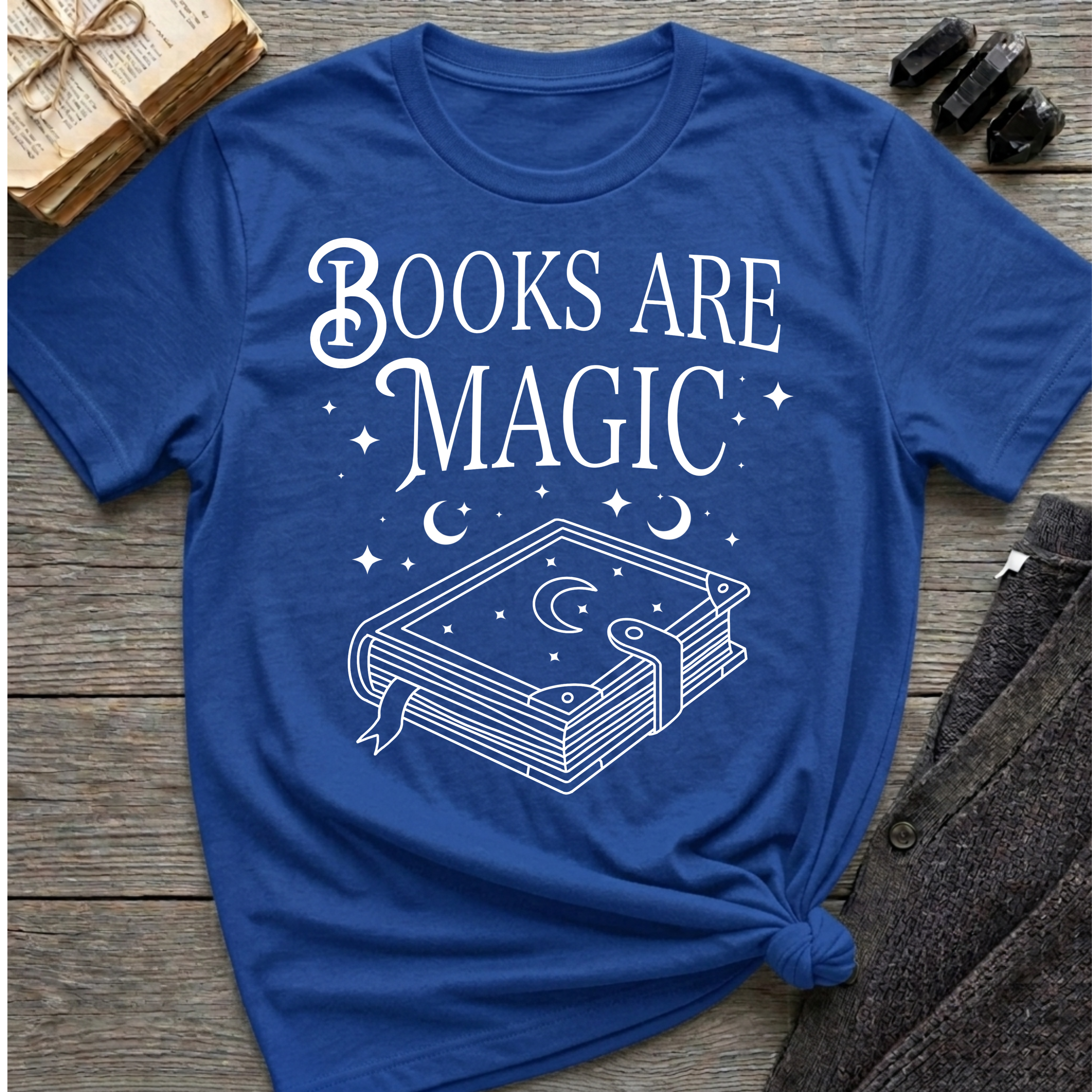 Books Are Magic - Typography T-Shirt