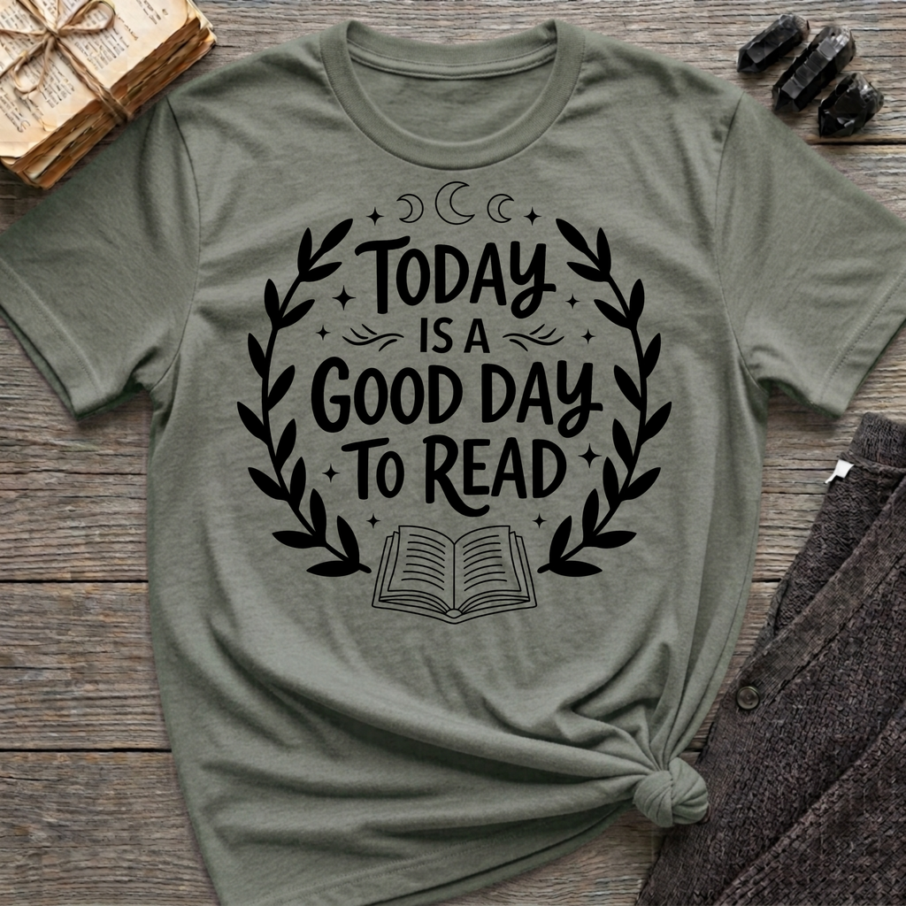 Today is a good day to read - Typography T-Shirt
