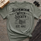 Bookworm Witch Society - Typography T-Shirt