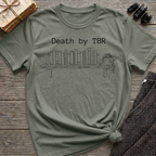Death by TBR - Book shelf with plant T-Shirt