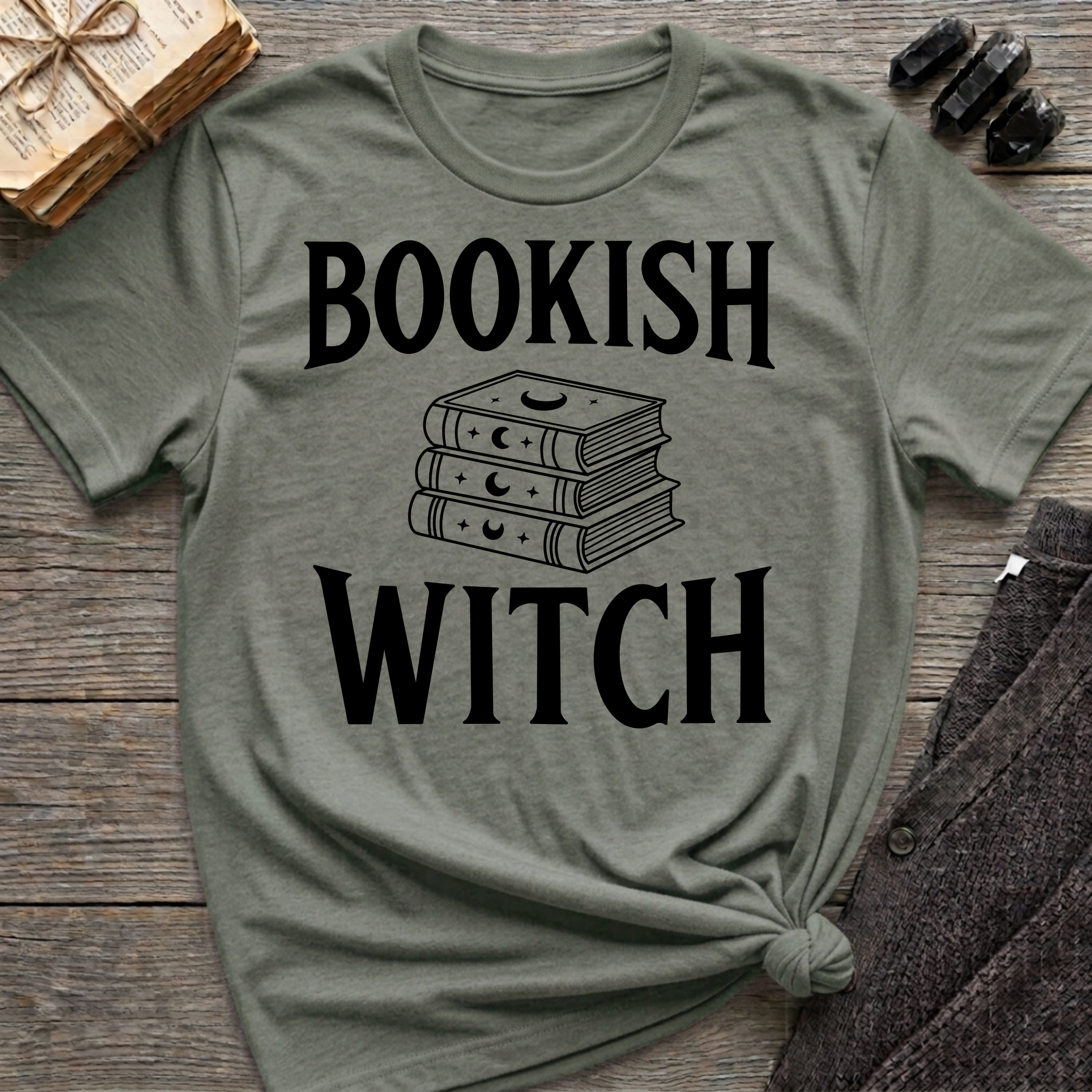 Bookish Witch - Typography T-Shirt