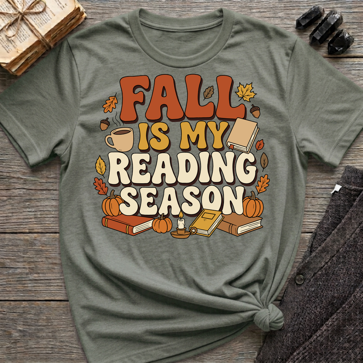 Fall Is My Reading Season - Graphic T-Shirt