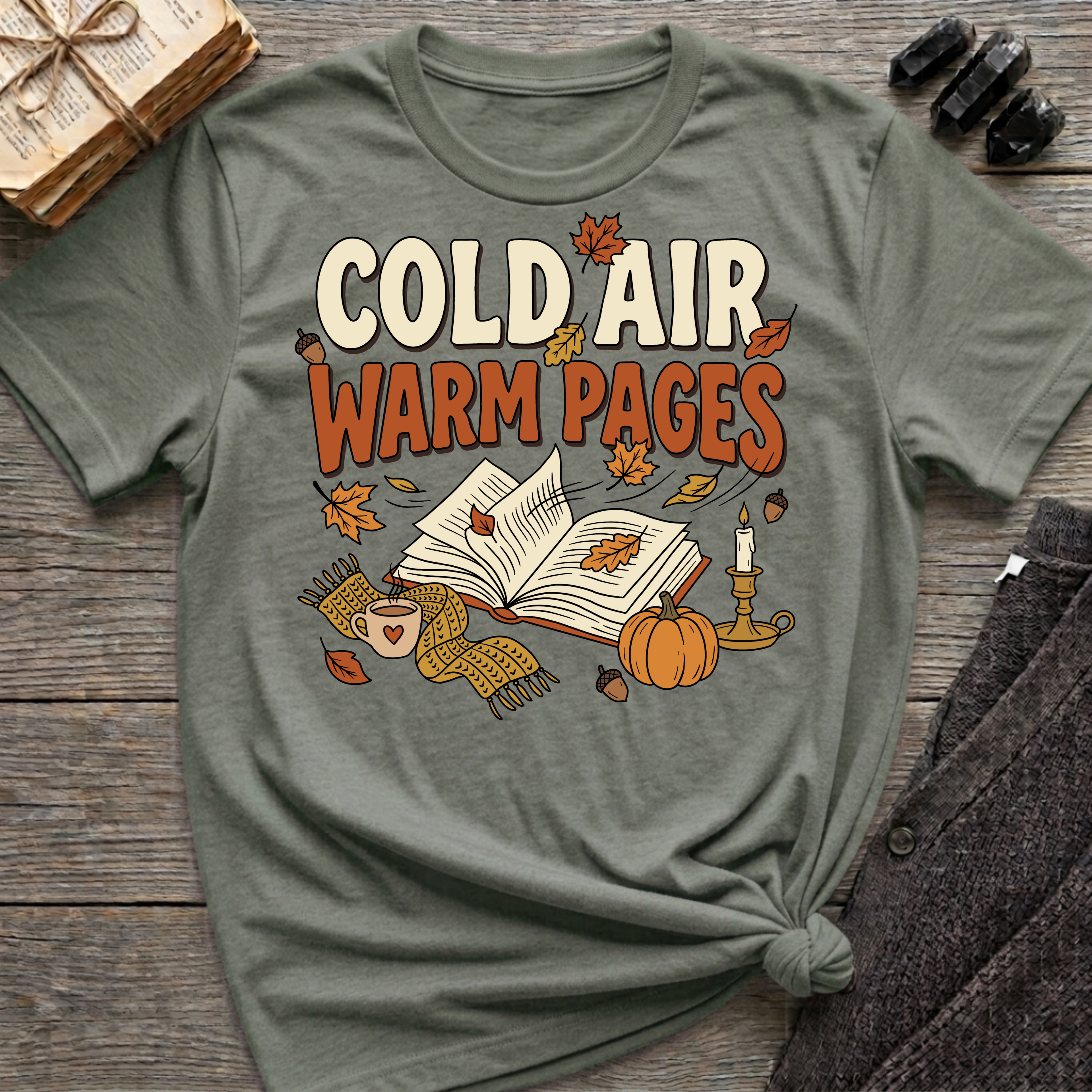 Cold Air, Warm Pages - Graphic T-Shirt