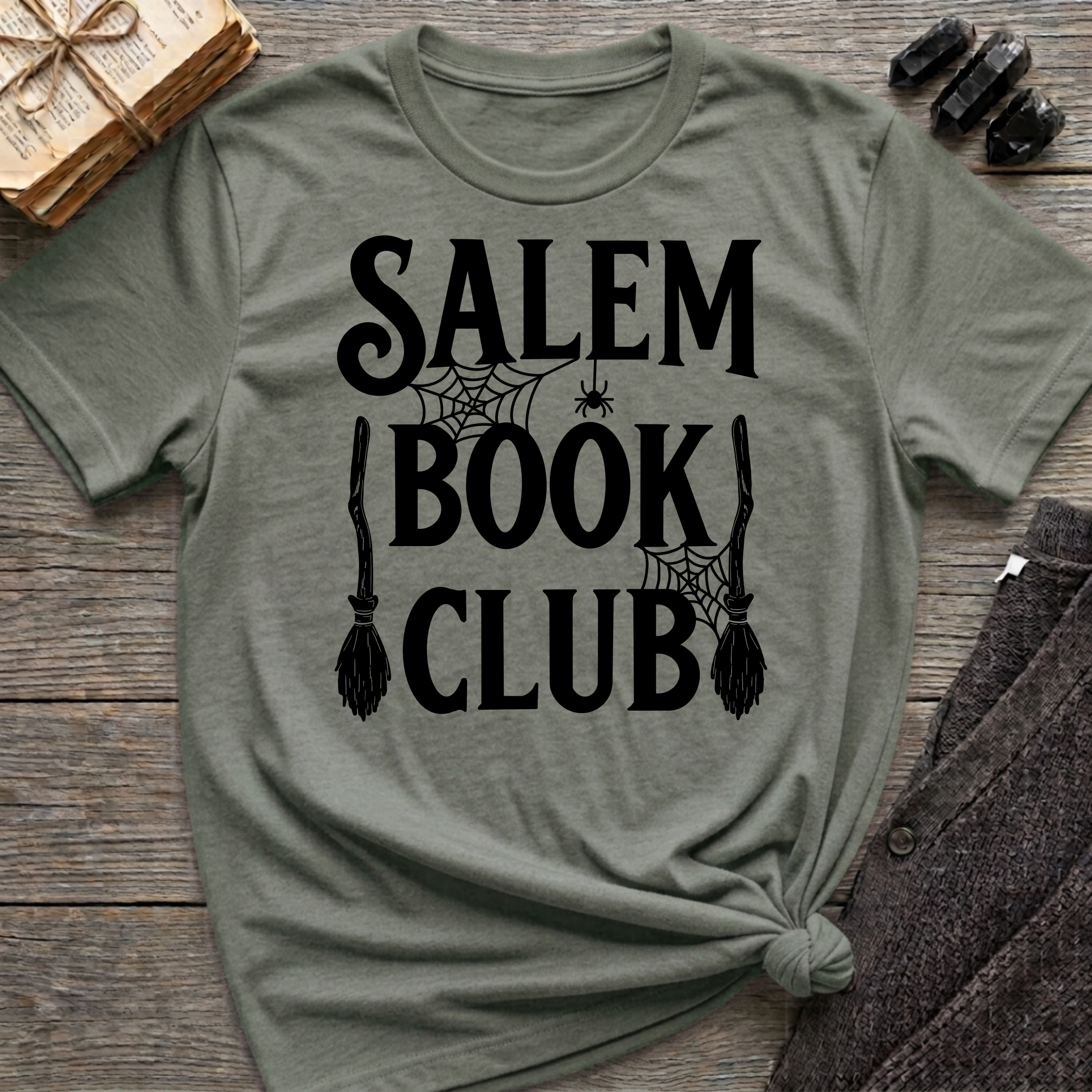 Salem Book Club - Typography T-Shirt