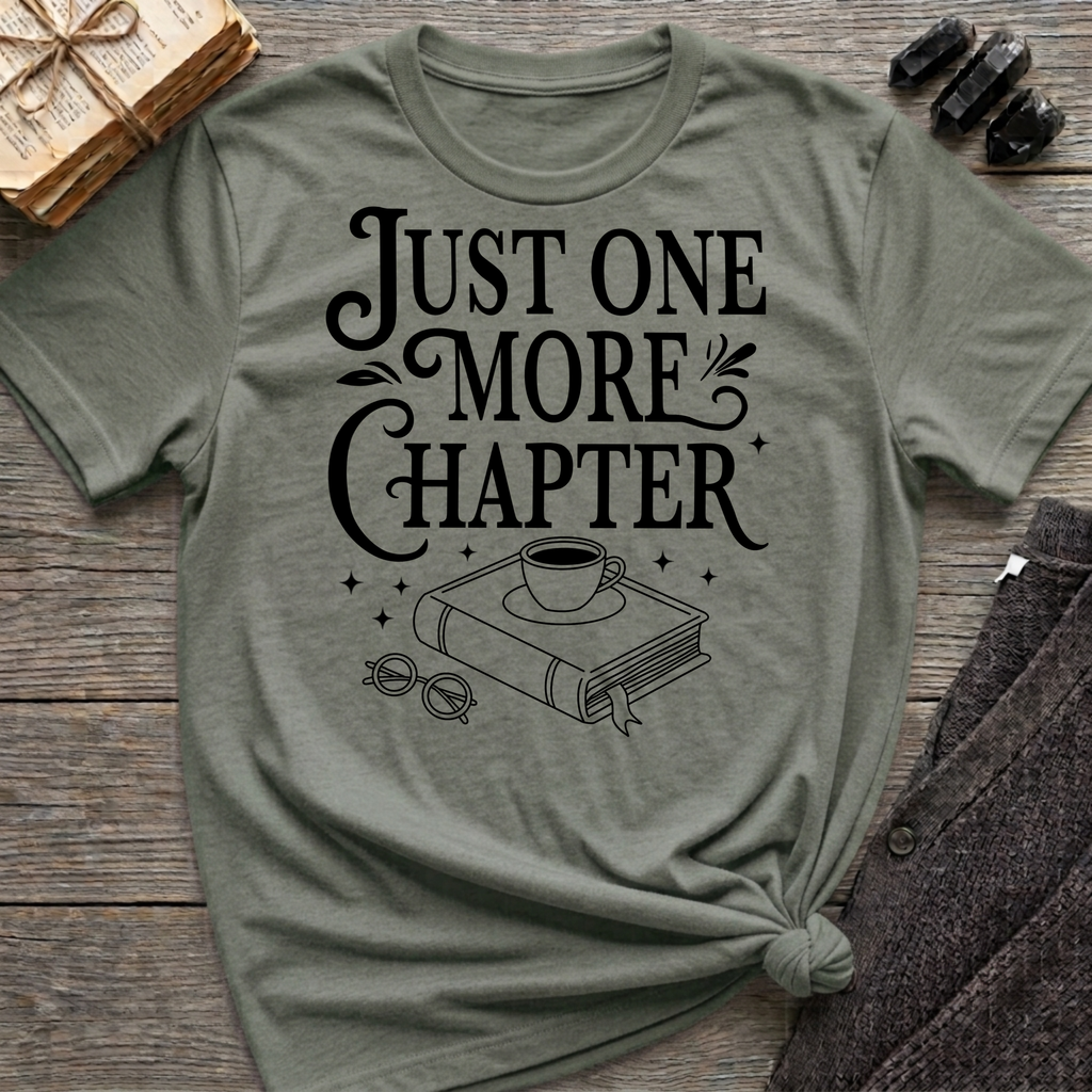 Just one more chapter - Typography T-Shirt