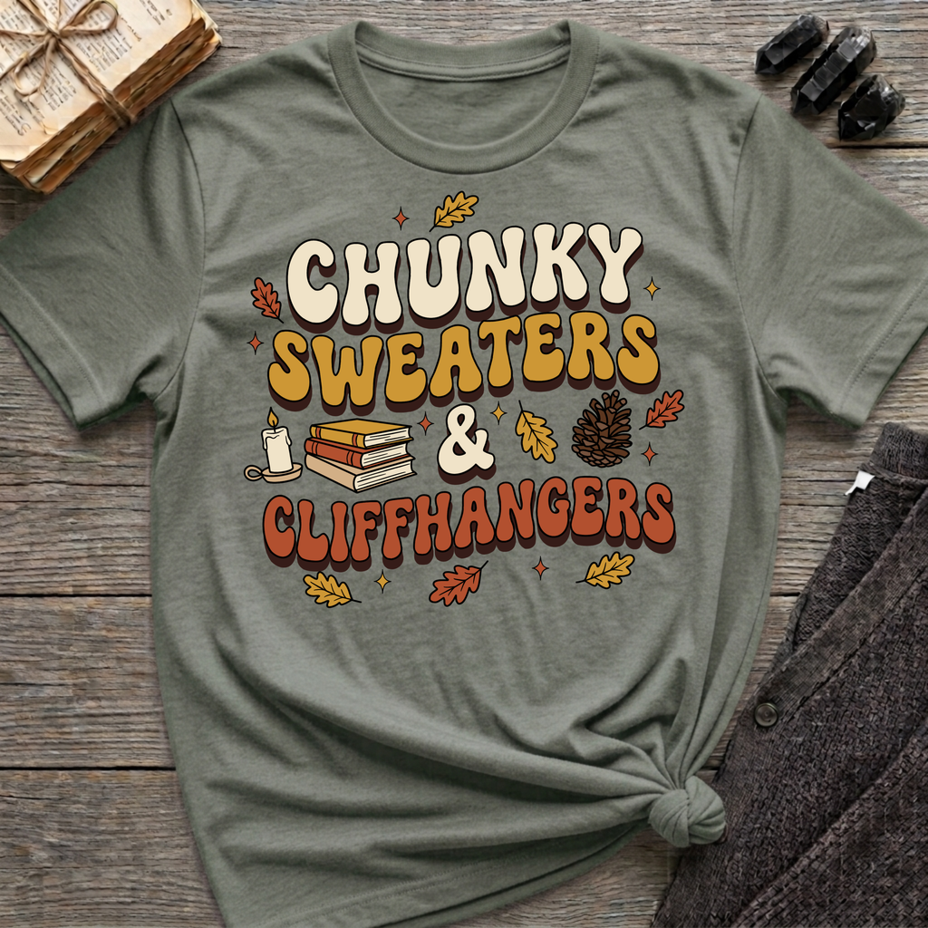 Chunky Sweaters & Cliffhangers - Graphic T-Shirt