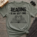 Reading is my self care - Heart Book T-Shirt
