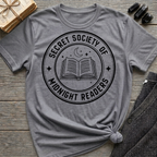 Secret society of midnight readers - Typography T-Shirt