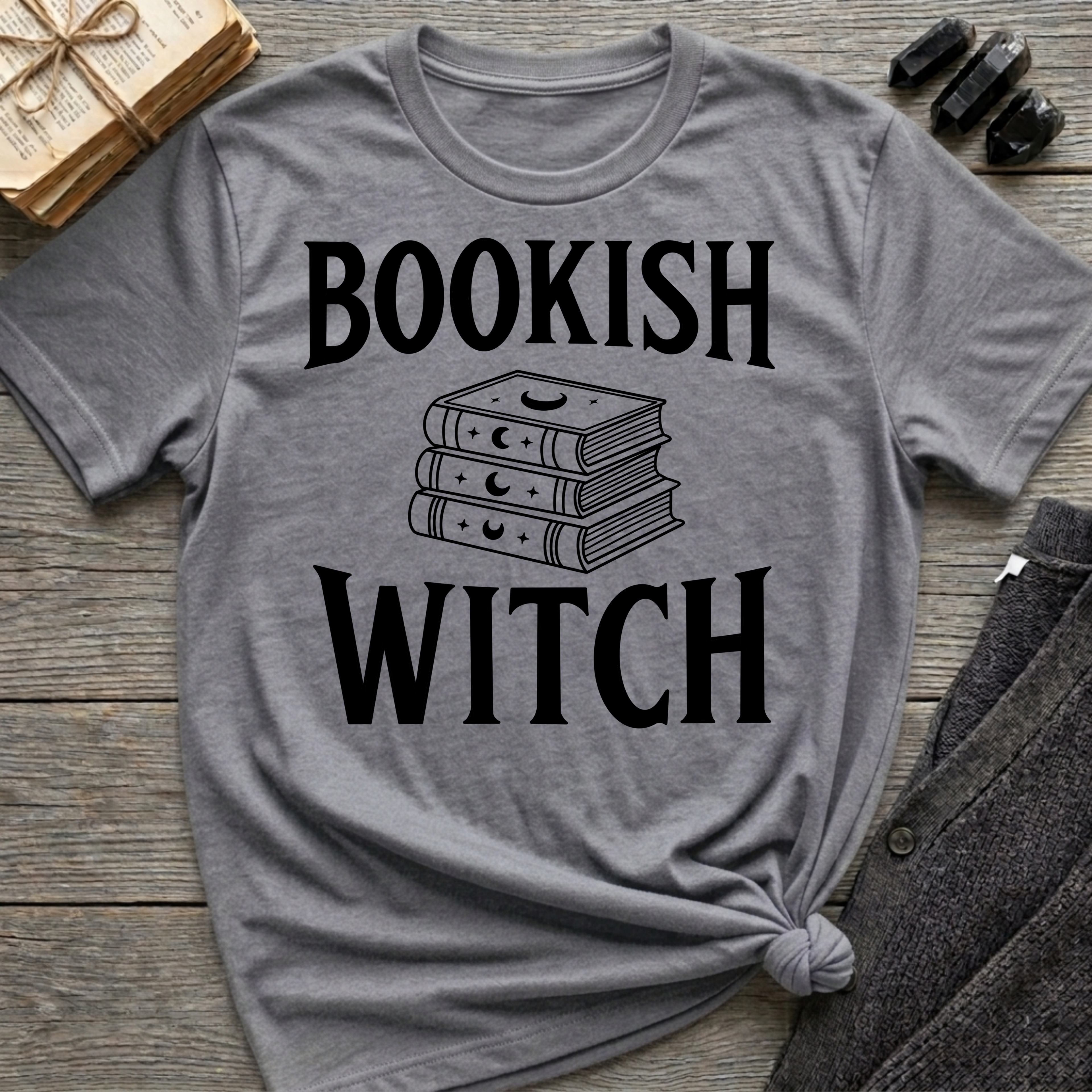 Bookish Witch - Typography T-Shirt