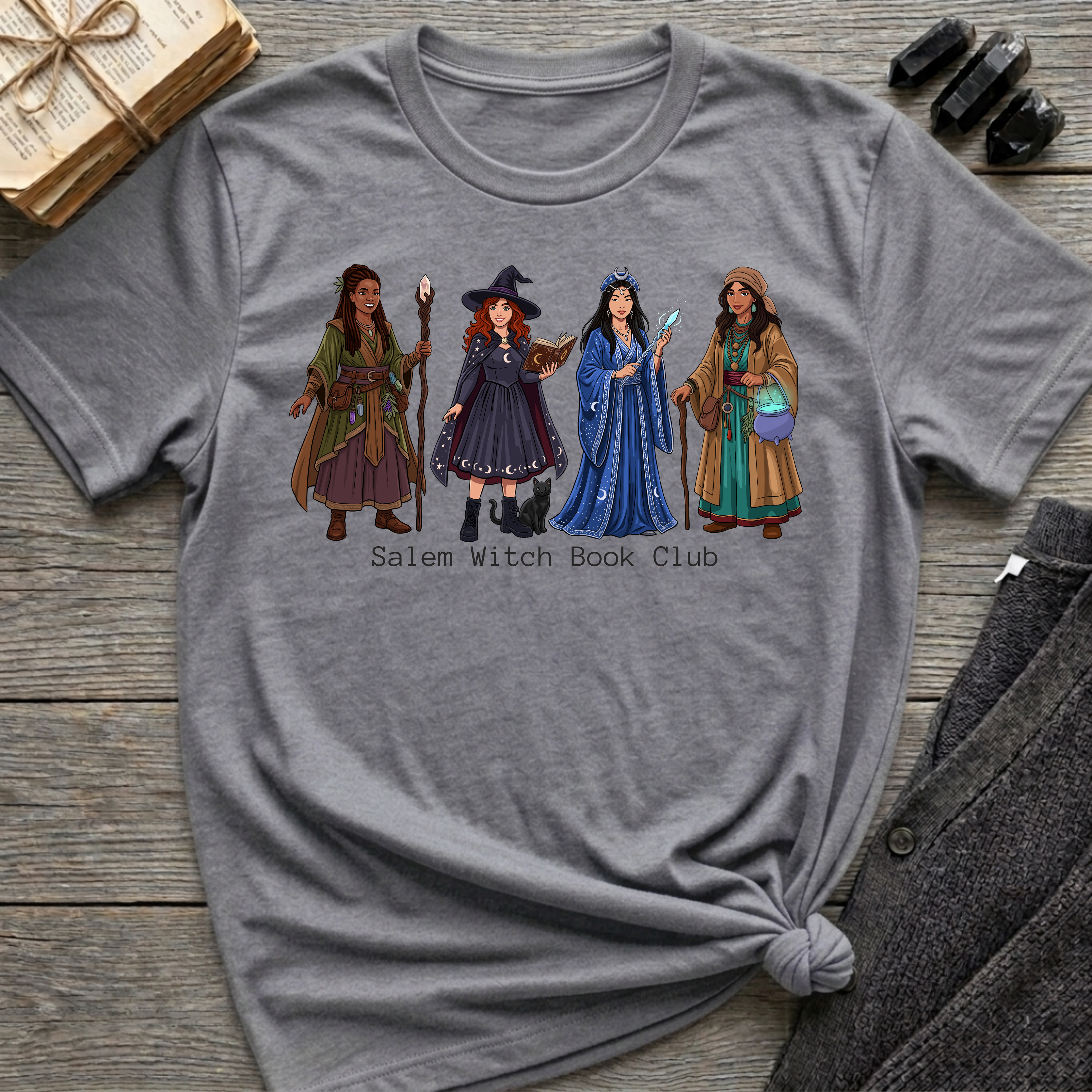 Salem Witch Book Club - Witches (1-4) Graphic T-Shirt