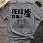 Reading is self care - Heart Book T-Shirt