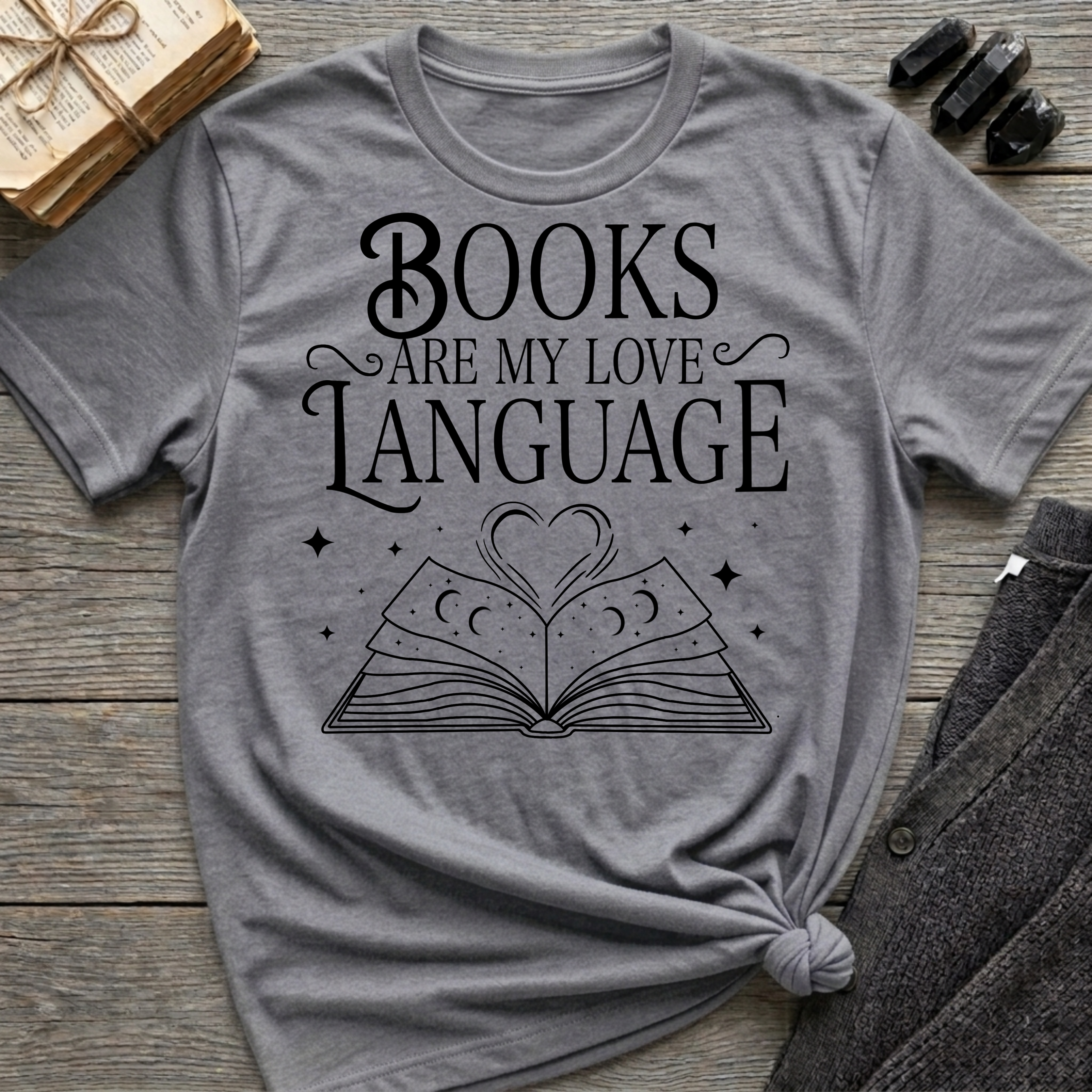 Books are my love language - Typography T-Shirt