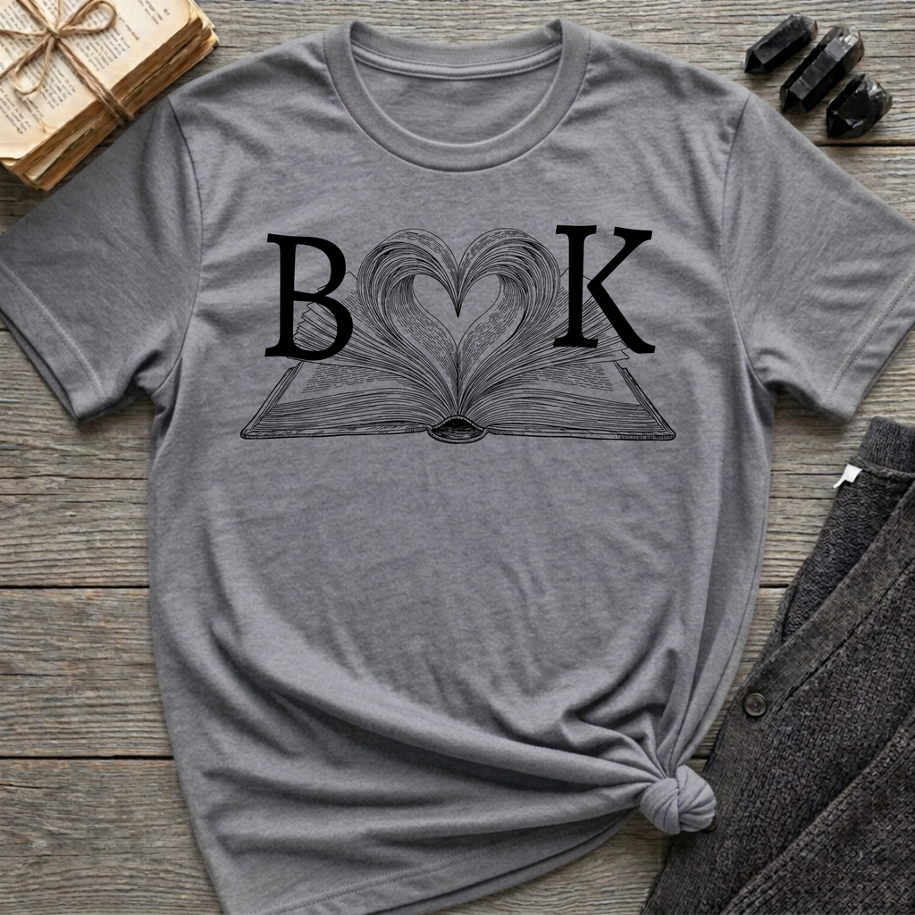 Book - Heart Book T-Shirt