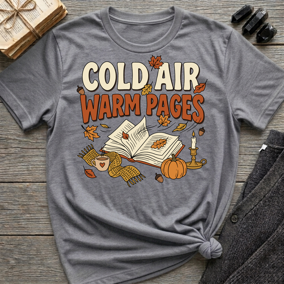 Cold Air, Warm Pages - Graphic T-Shirt