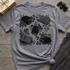 Books & Flowers Graphic T-Shirt