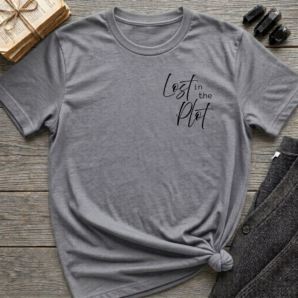 Lost in the Plot - Typography T-Shirt