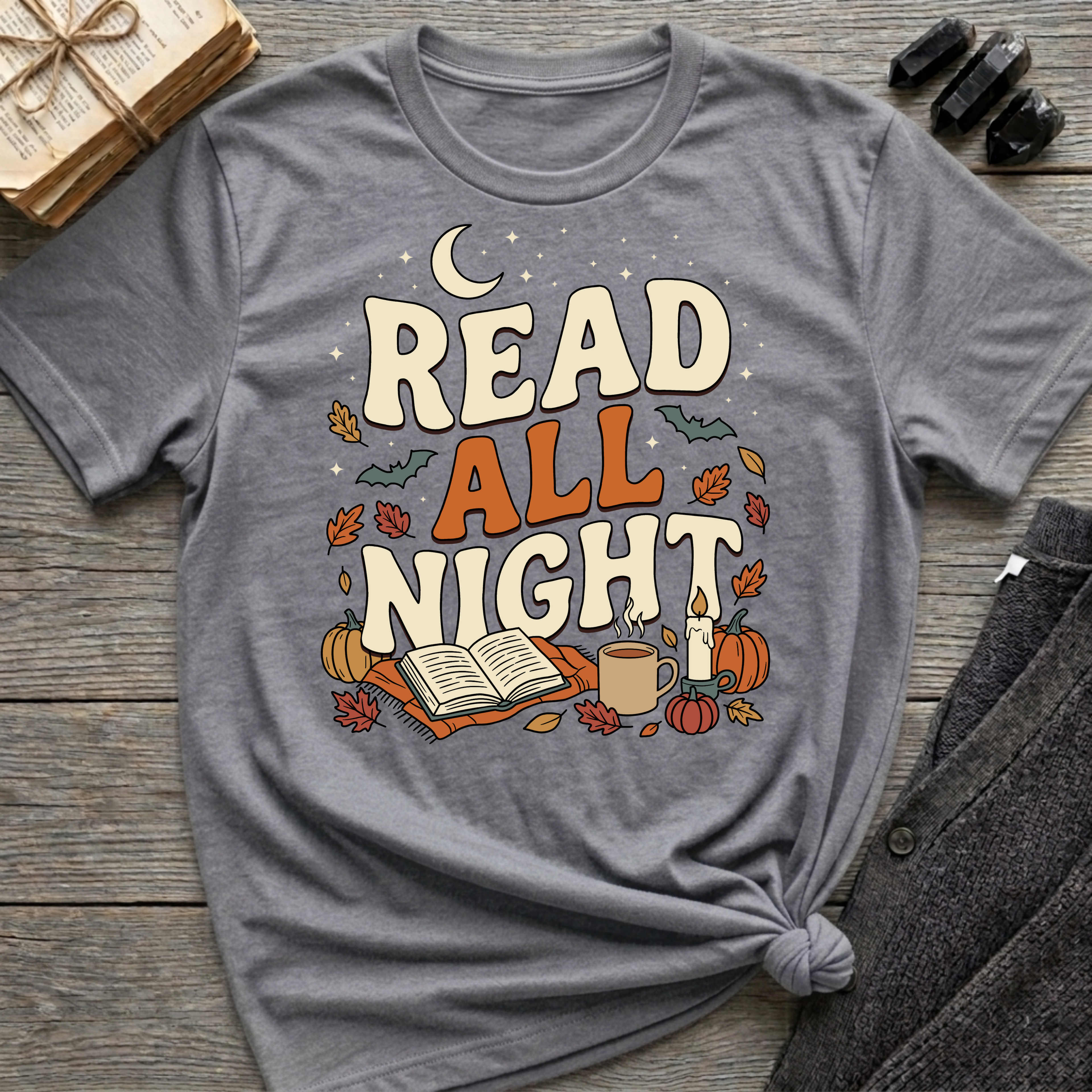 Read All Night - Graphic T-Shirt