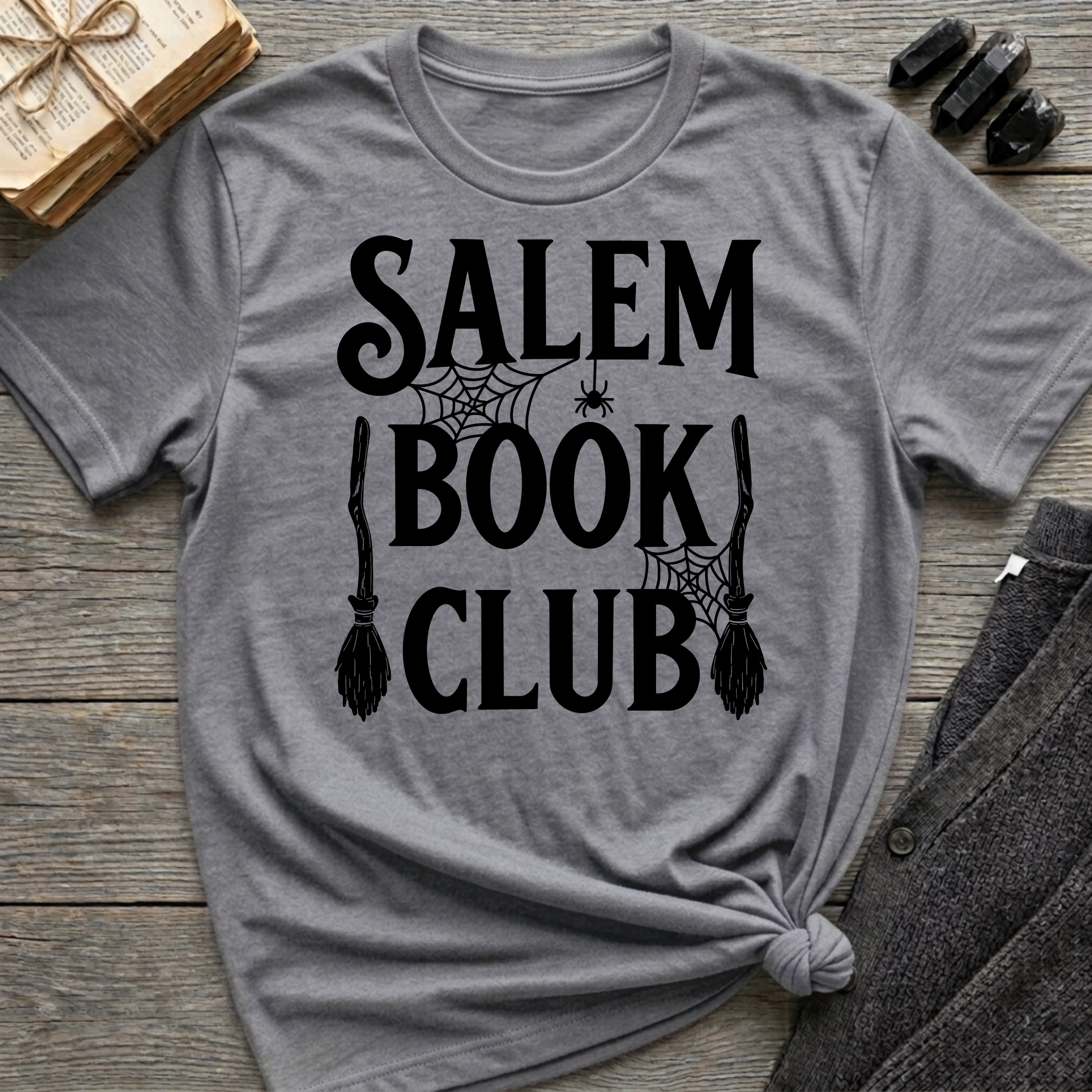 Salem Book Club - Typography T-Shirt