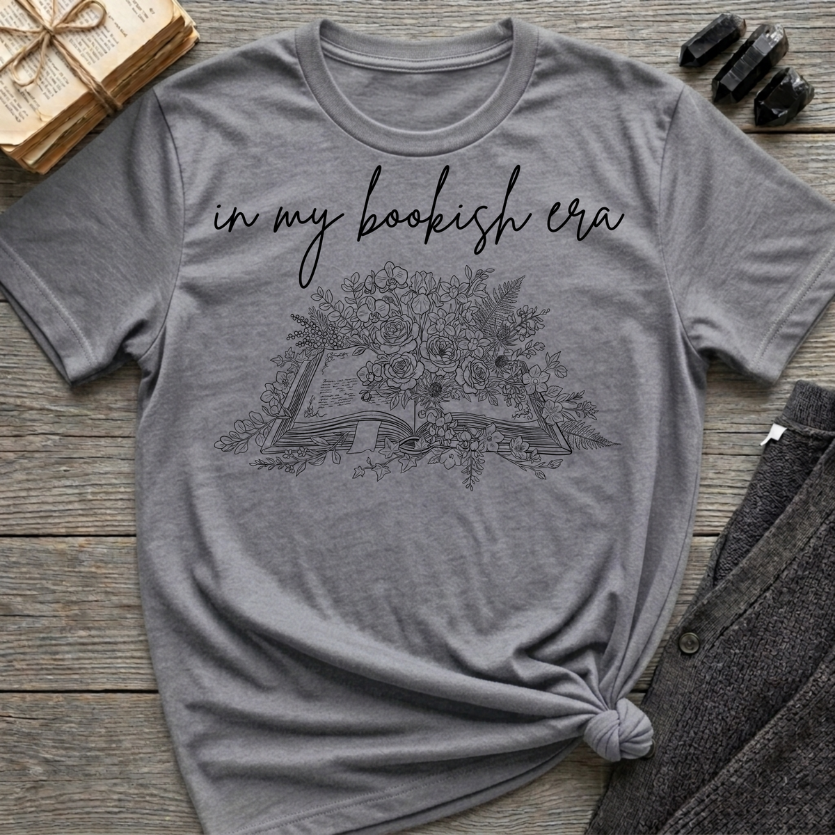 In my bookish era - Flower Book T-Shirt