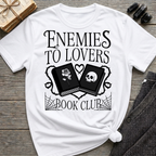 Enemies to lovers book club - Typography T-Shirt