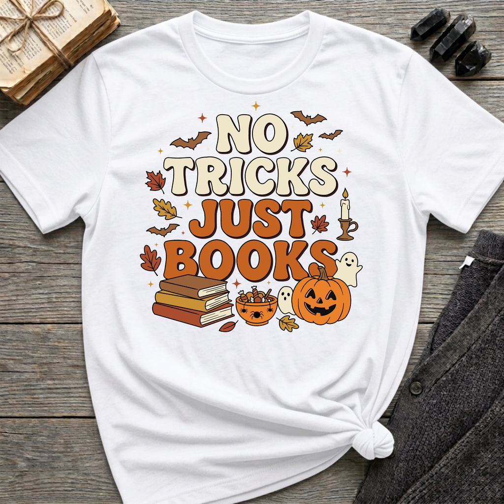 No Tricks Just Books - Graphic T-Shirt