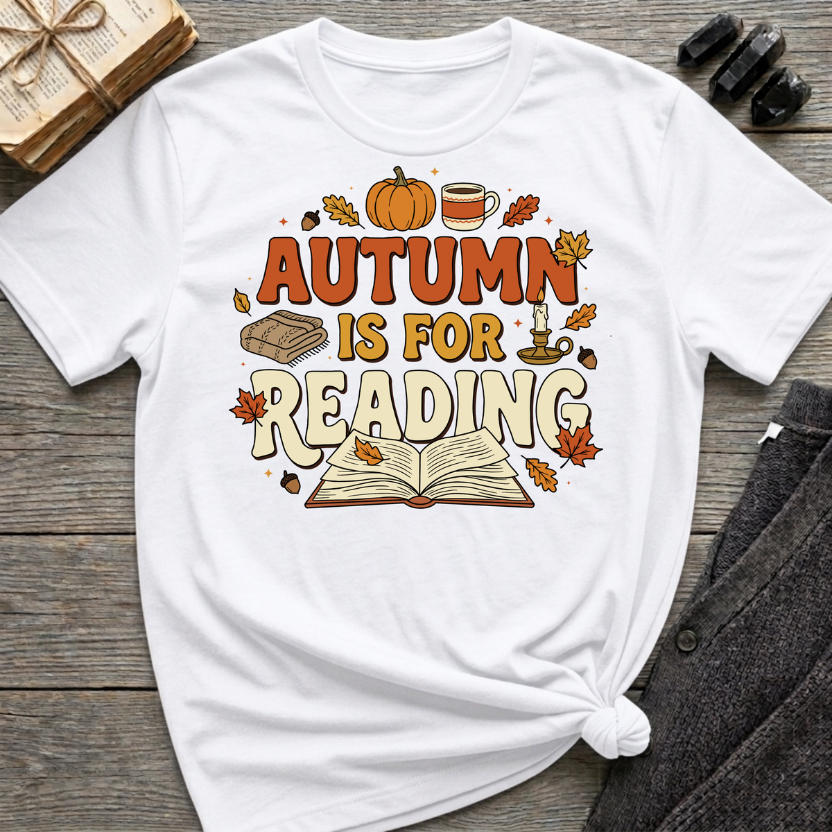 Autumn Is For Reading - Graphic T-Shirt