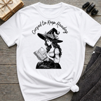 Cursed to Keep Reading - Reading Witch T-Shirt