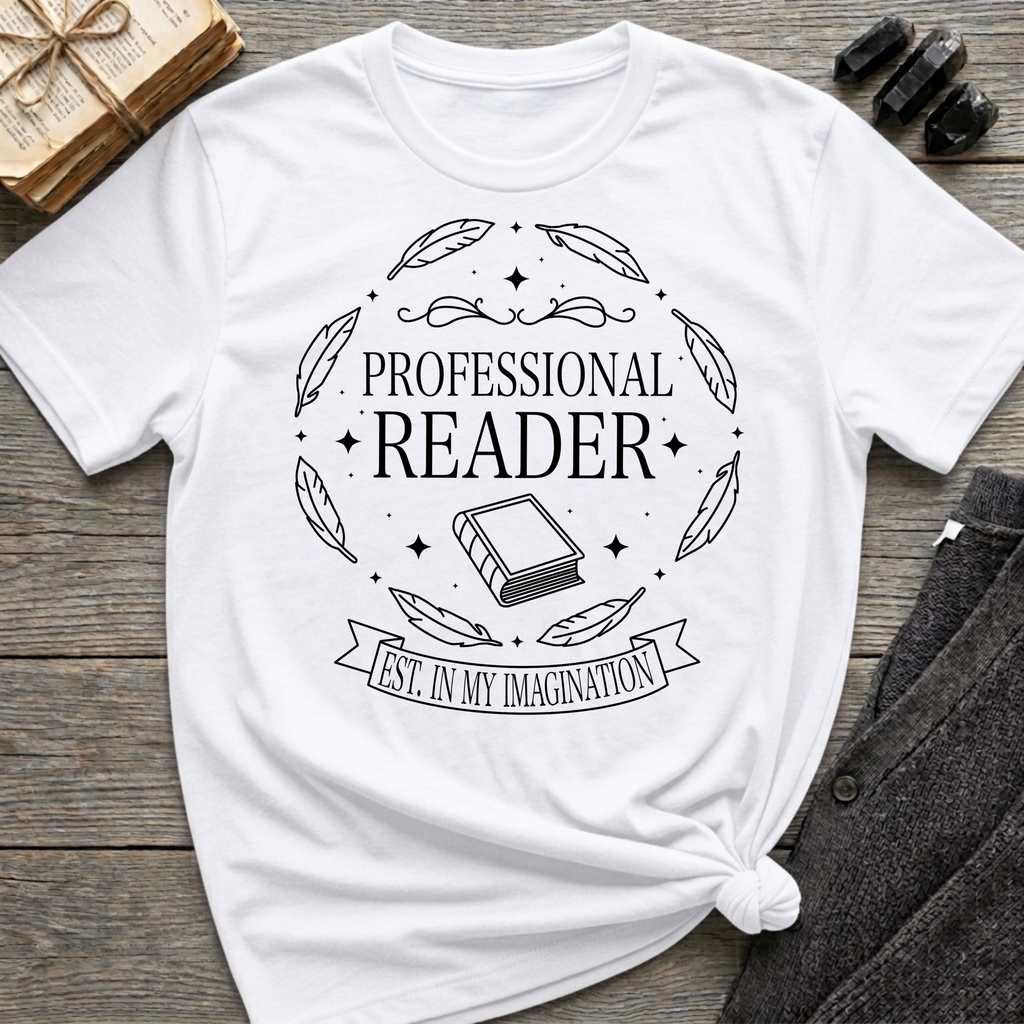 Professional Reader - Typography T-Shirt