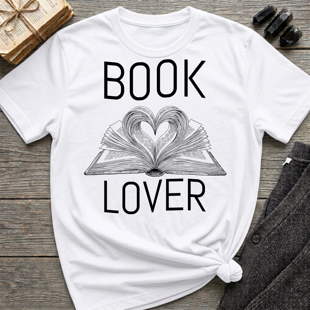 Book lover - Heart Book T-Shirt
