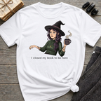 I closed my book to be here - Moody Witch Graphic T-Shirt