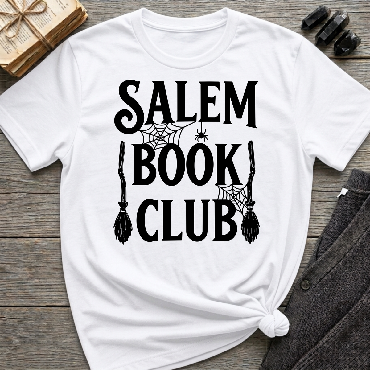 Salem Book Club - Typography T-Shirt