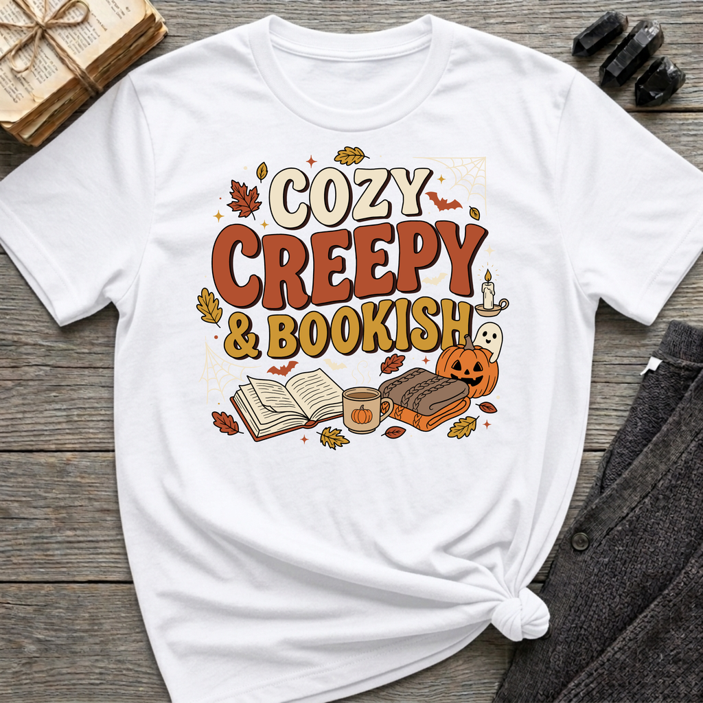 Cozy Creepy & Bookish - Graphic T-Shirt